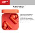 Home Sweet Home CMF Buds 2a wireless earbuds with charging case, black in-ear design, and compact portable size.