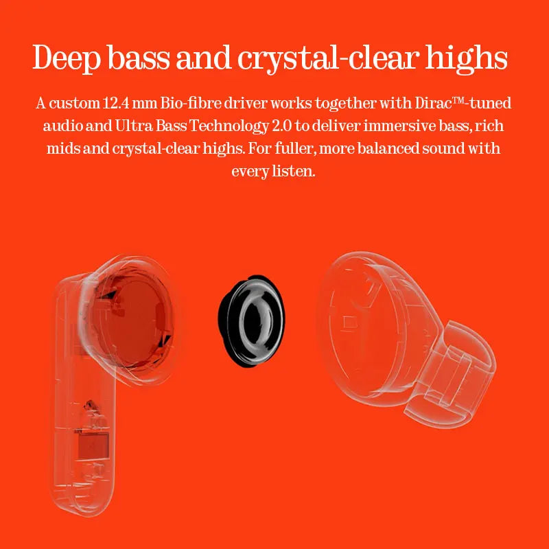 Home Sweet Home CMF Buds 2a wireless earbuds with sleek design and charging case, shown in black on a white background.