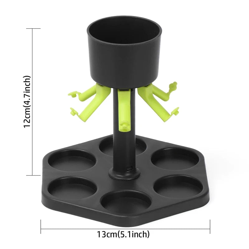 Six-way shot glass dispenser from Home Sweet Home, designed for party drinking games and bar entertainment.