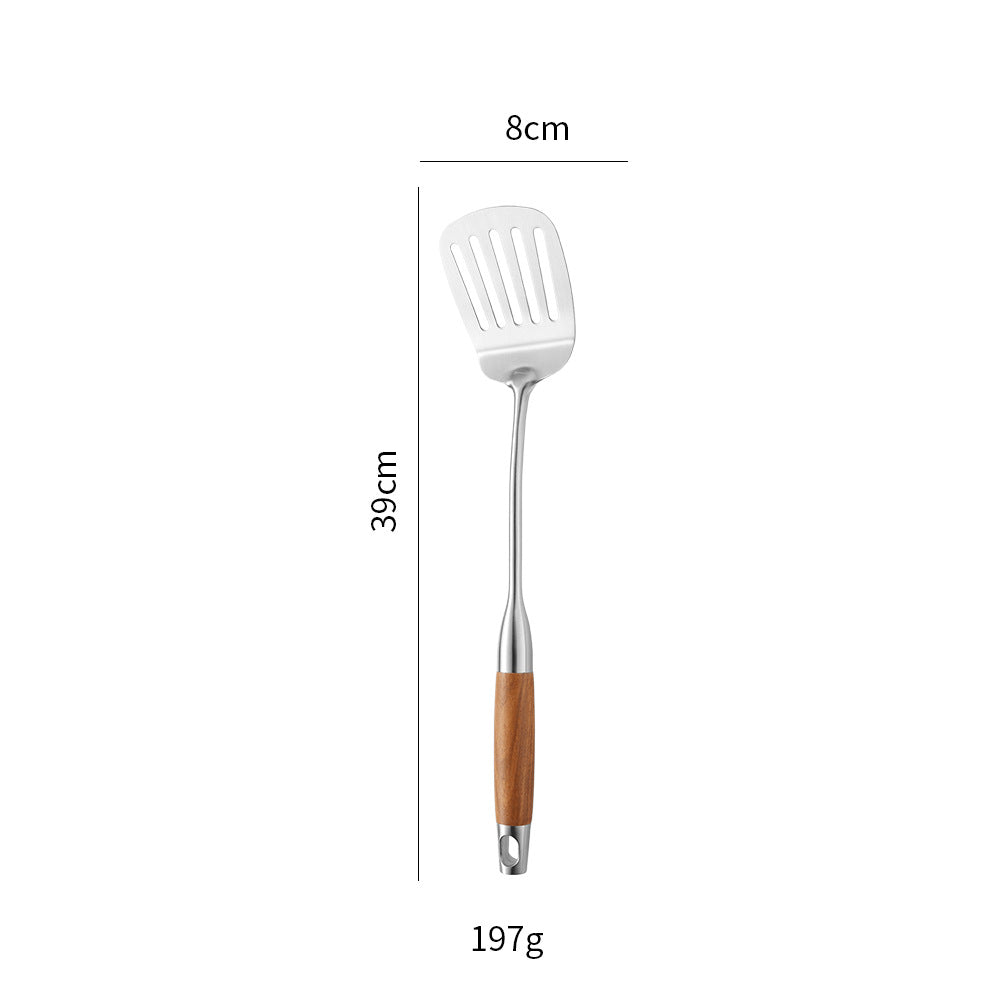 Stainless Steel Kitchen Utensils with Wooden Handle