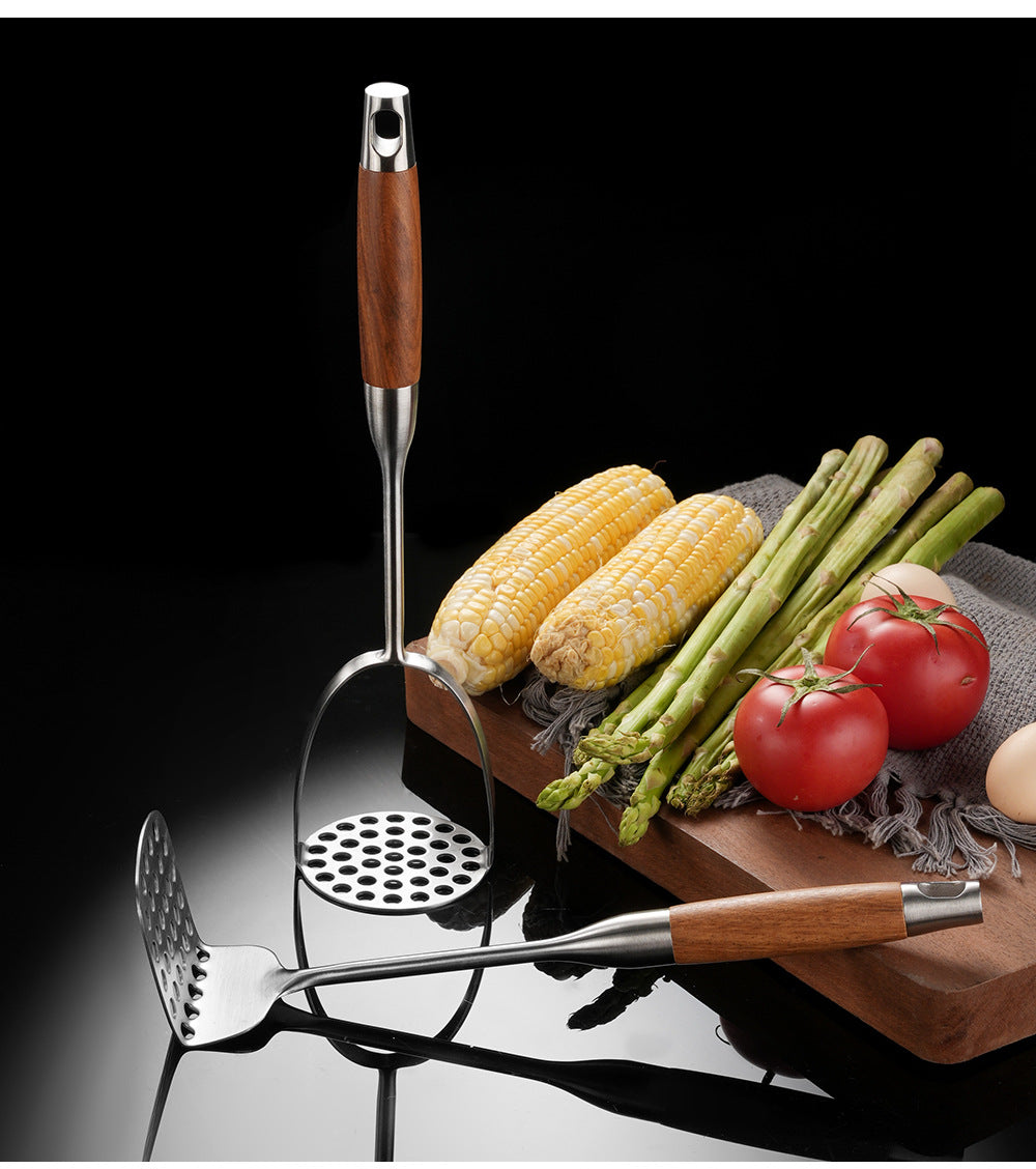 Stainless Steel Kitchen Utensils with Wooden Handle