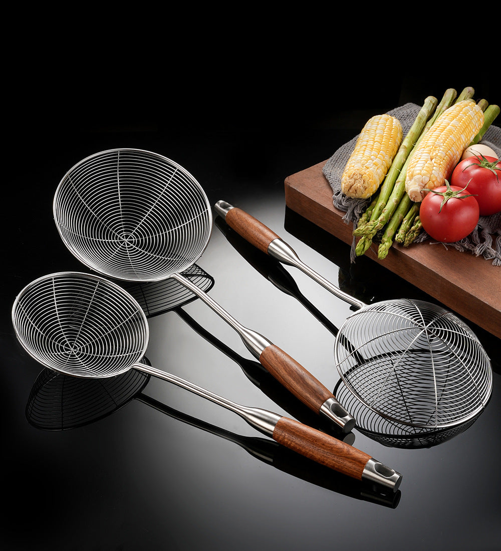 Stainless Steel Kitchen Utensils with Wooden Handle