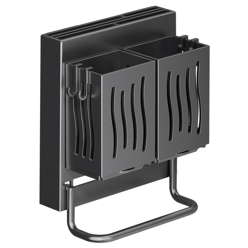 Wall-Mounted Kitchen Knife & Utensil Storage Rack | Punch-Free Holder