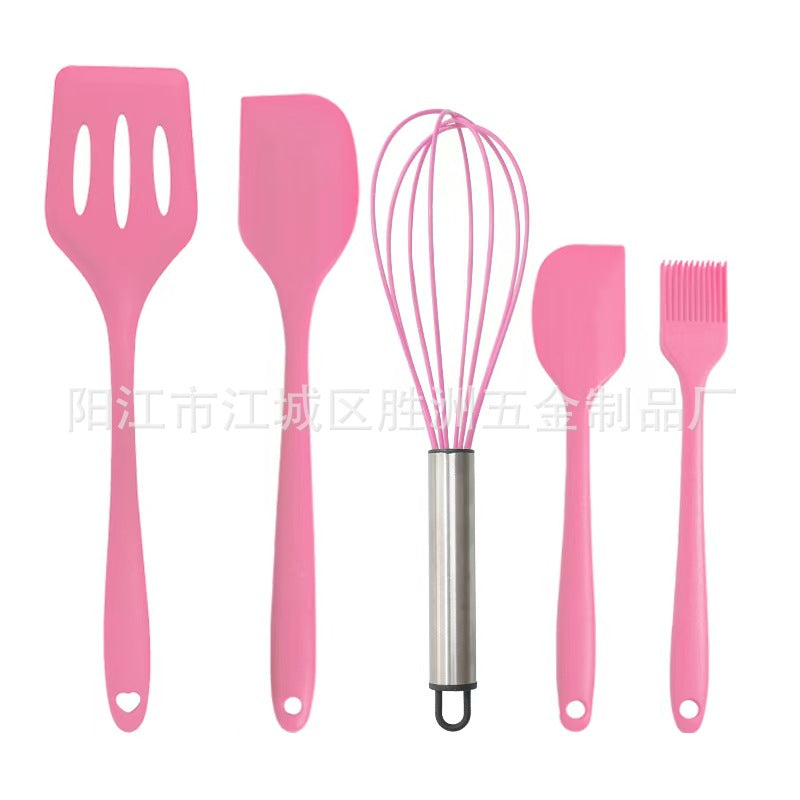 Silicone Kitchen Utensils 5-Piece Set