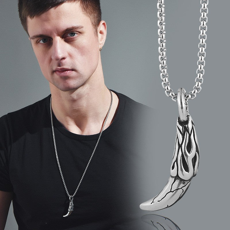 Men's Titanium Steel Pendant Necklace