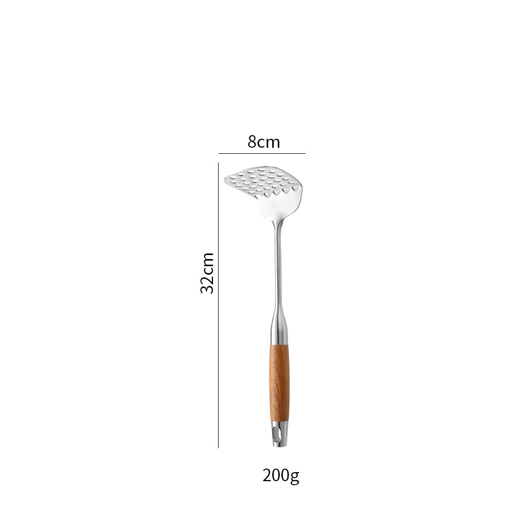 Stainless Steel Kitchen Utensils with Wooden Handle