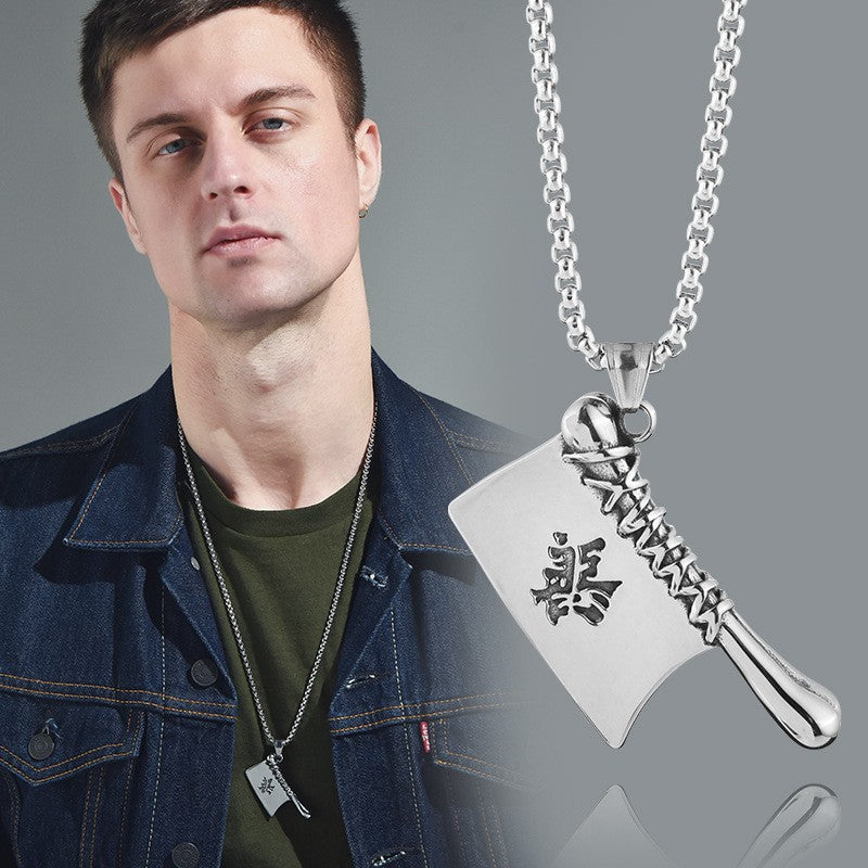 Men's Titanium Steel Pendant Necklace