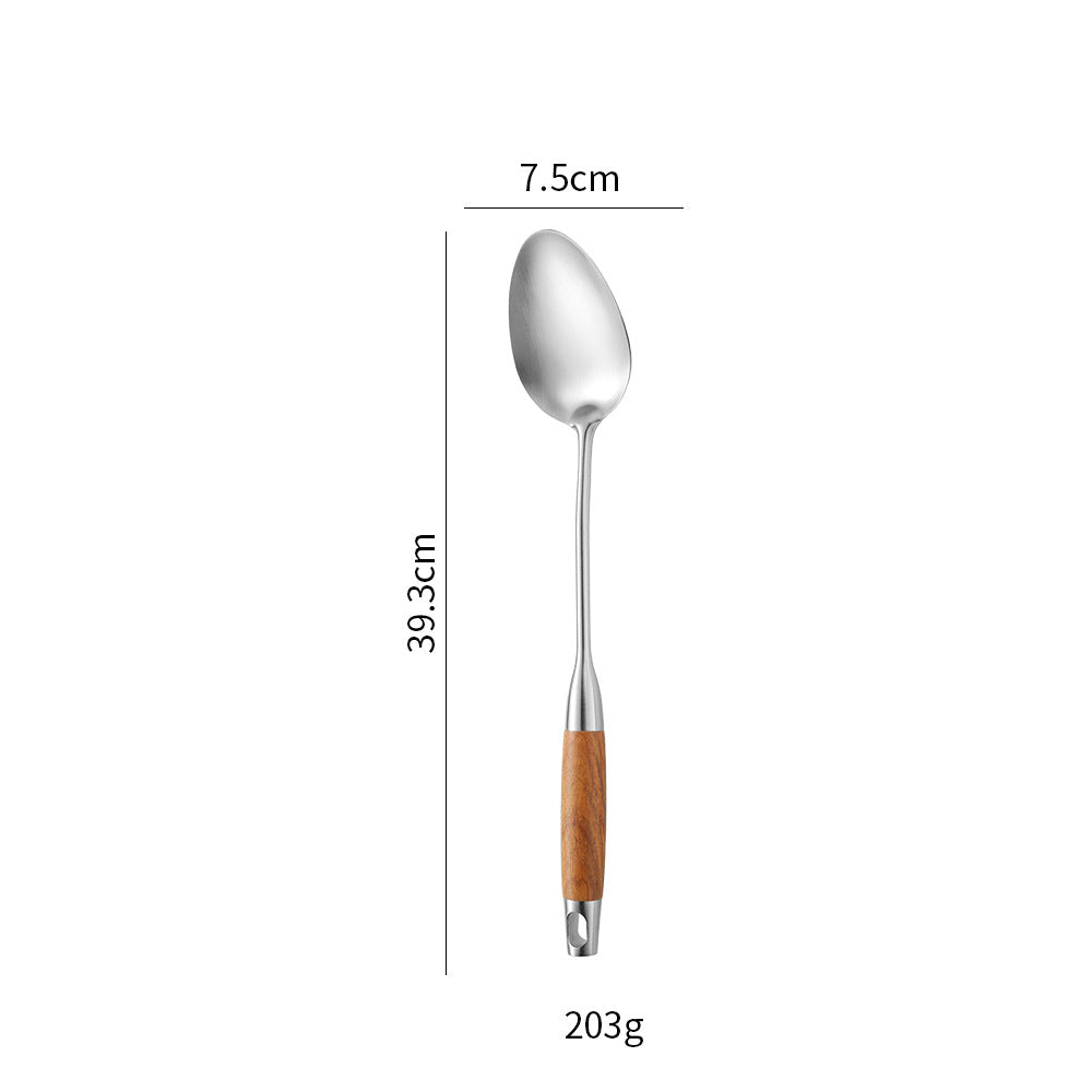 Stainless Steel Kitchen Utensils with Wooden Handle