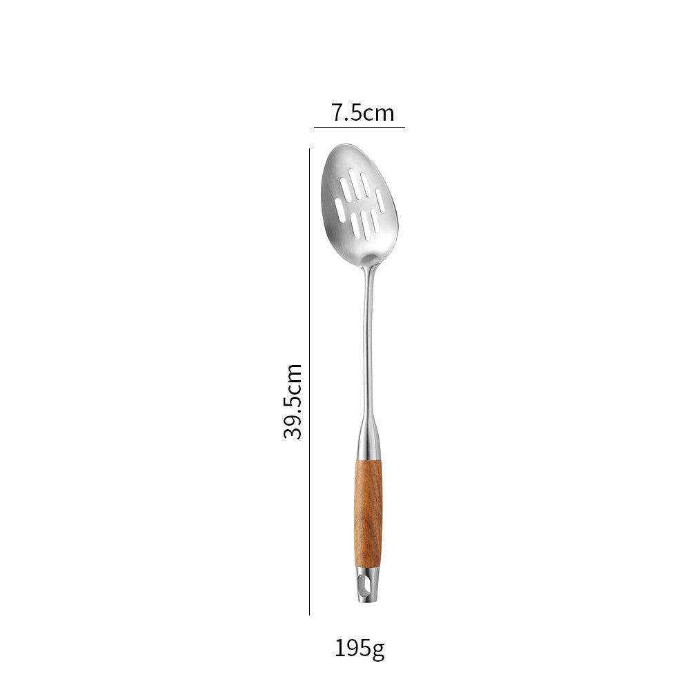 Stainless Steel Kitchen Utensils with Wooden Handle