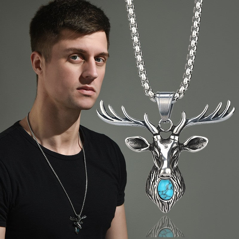 Men's Titanium Steel Pendant Necklace
