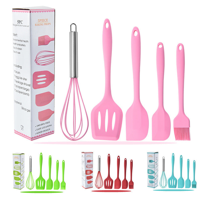 Silicone Kitchen Utensils 5-Piece Set
