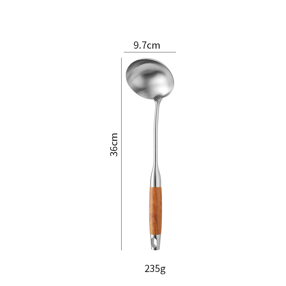 Stainless Steel Kitchen Utensils with Wooden Handle
