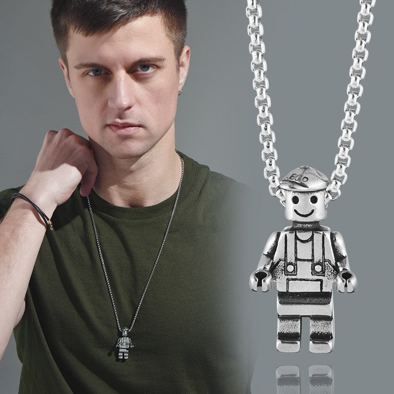 Men's Titanium Steel Pendant Necklace