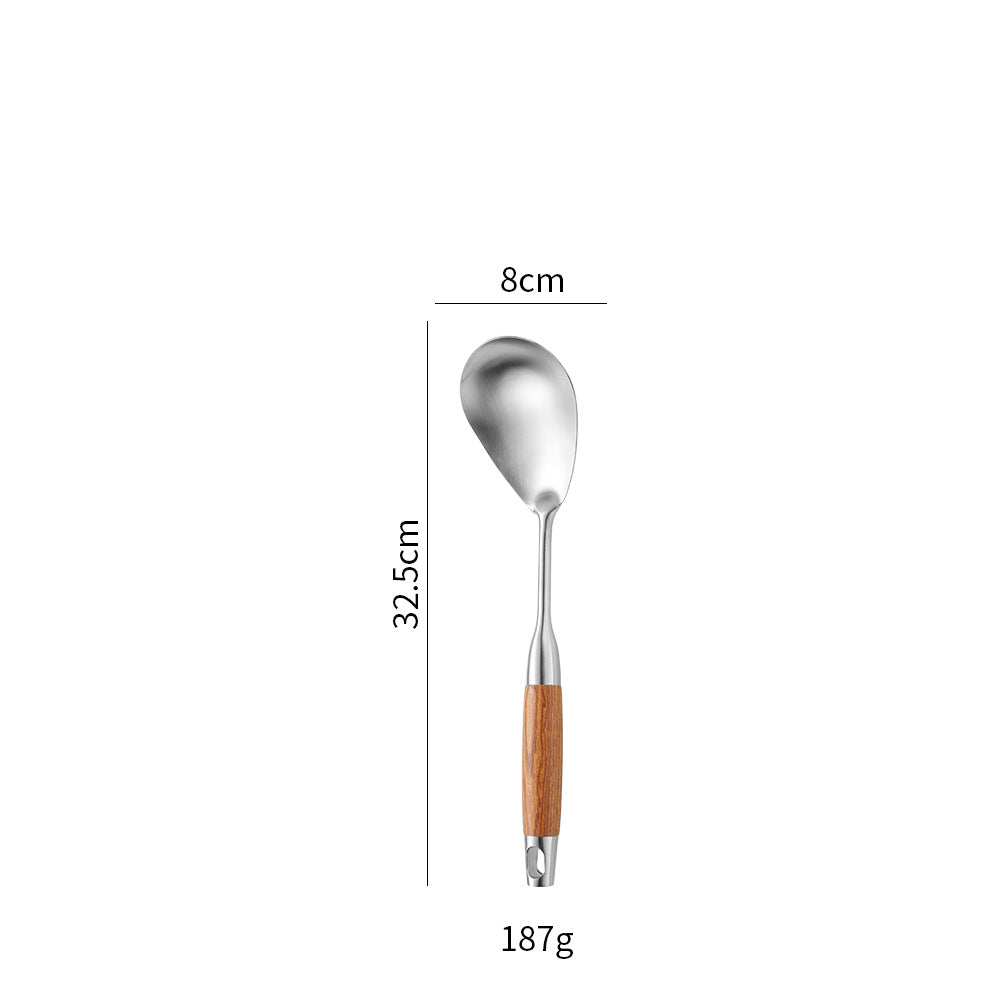 Stainless Steel Kitchen Utensils with Wooden Handle