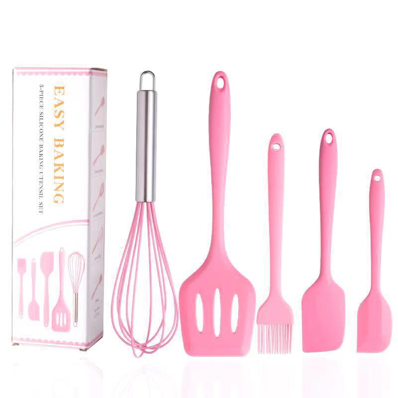 Silicone Kitchen Utensils 5-Piece Set