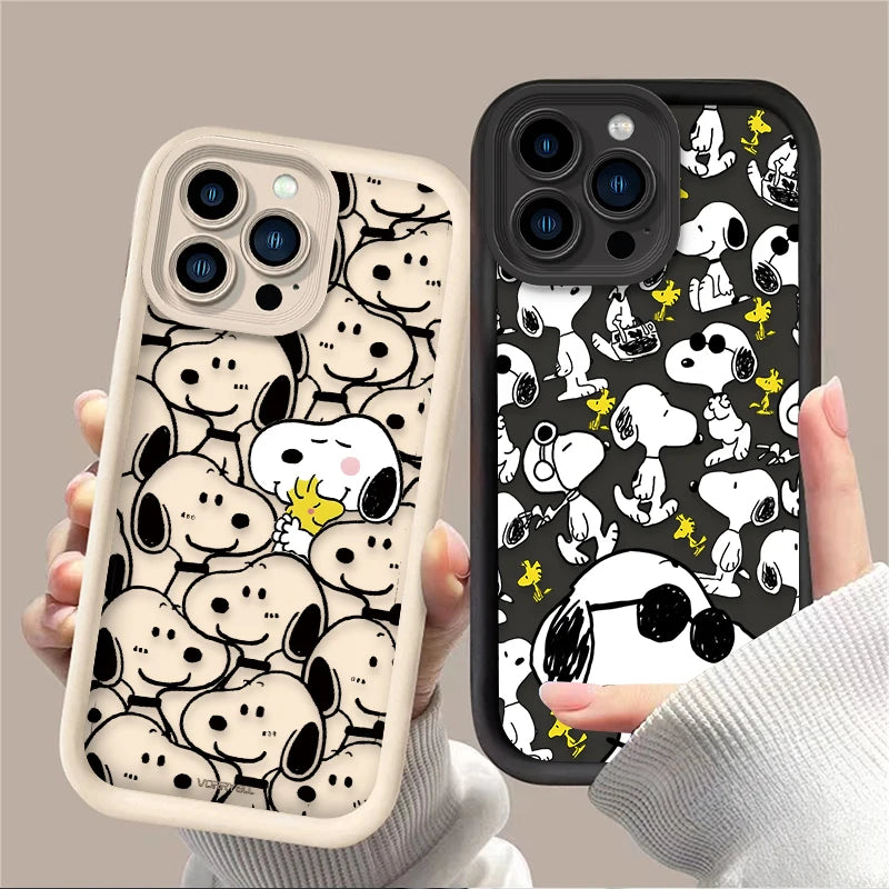 Cute Anime Puppy Silicone iPhone Case | Compatible with iPhone 7–17 Series