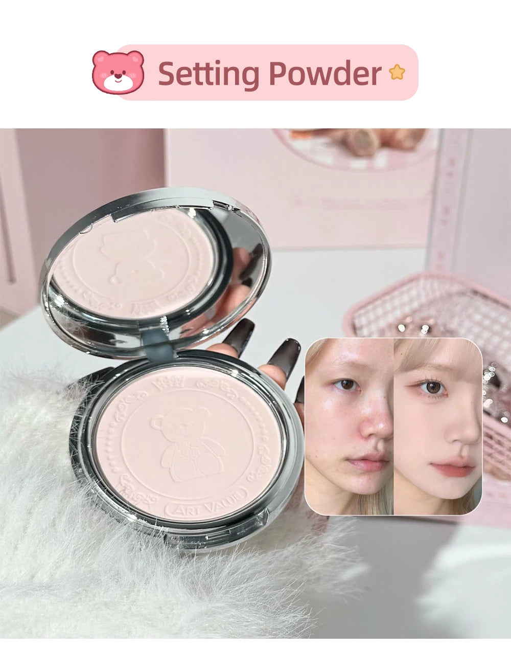 7-Piece Makeup Gift Set | Lip Mud, Pressed Powder, Blush, Eyeshadow Palette & Necklace