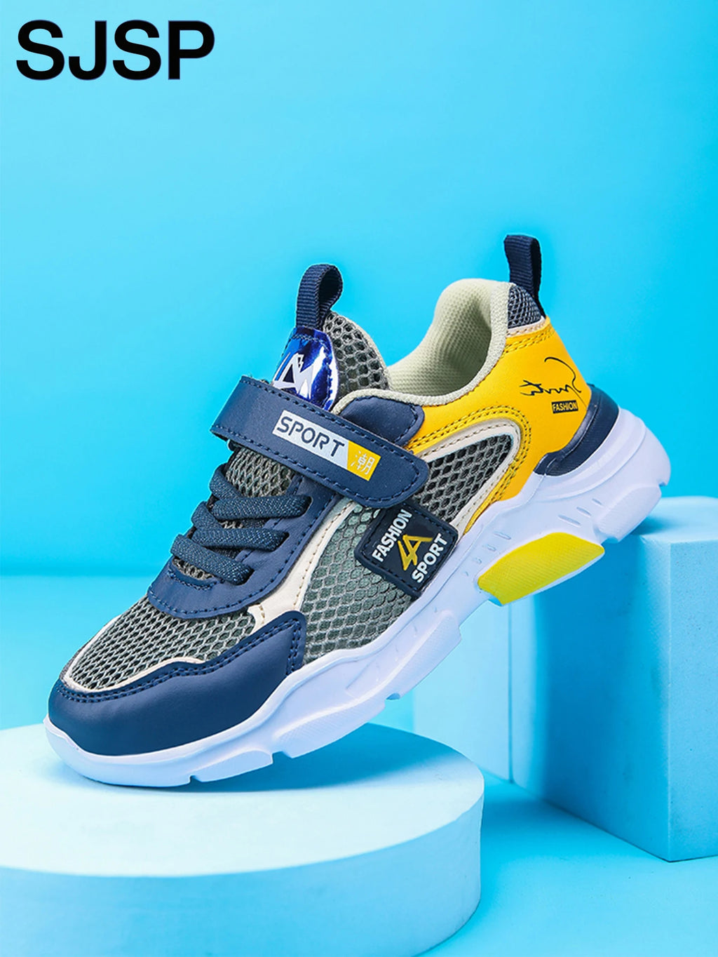 Boys Breathable Mesh Trainers – Lightweight Summer Sport Shoes for Kids