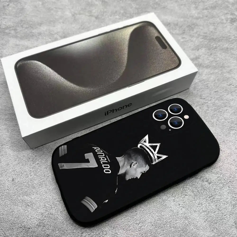 CR7 Ronaldo iPhone Case — Soft TPU Cover for iPhone 11–17
