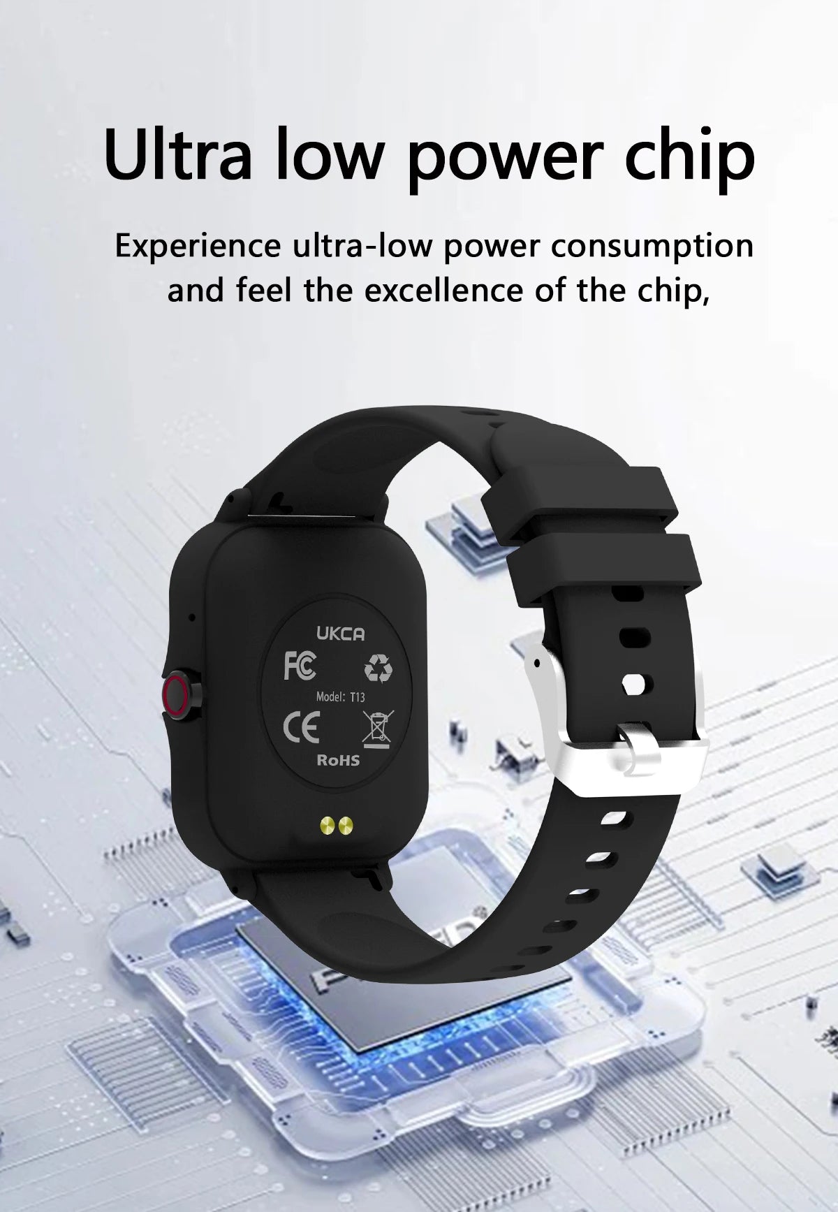 Smartwatch with Bluetooth Call, Voice Assistant & Fitness Tracker
