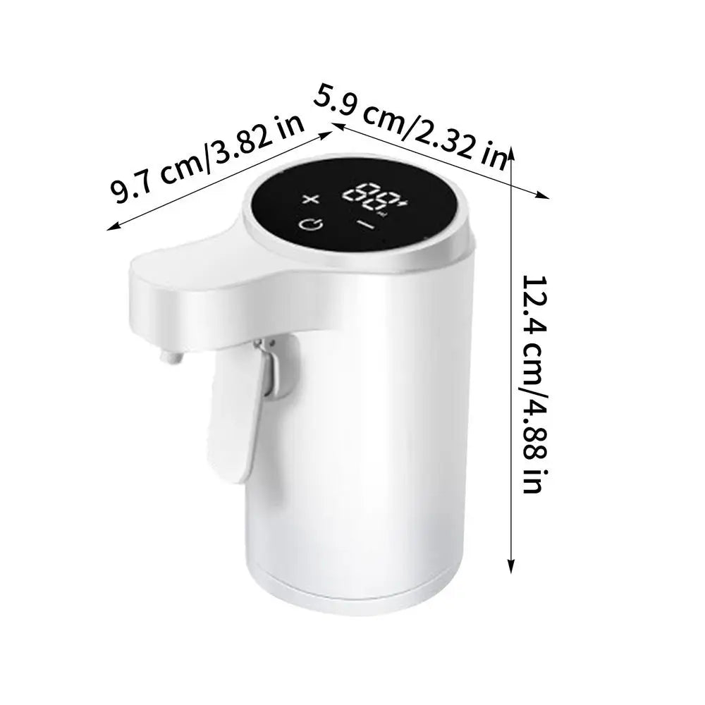 Home Sweet Home electric wine aerator and dispenser with touch screen and four pouring modes, designed for easy wine serving.