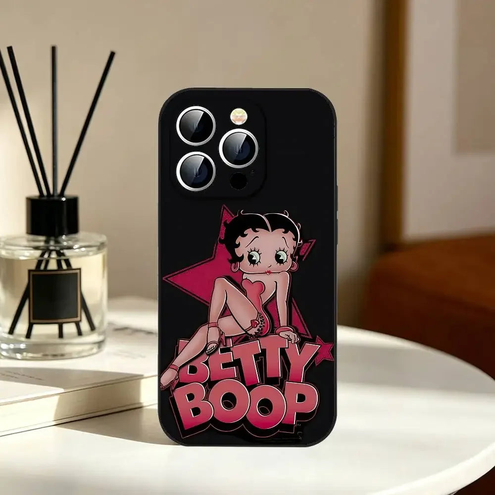 Betty Boop Phone Case | Slim Shockproof Cover for iPhone 11–17 Series