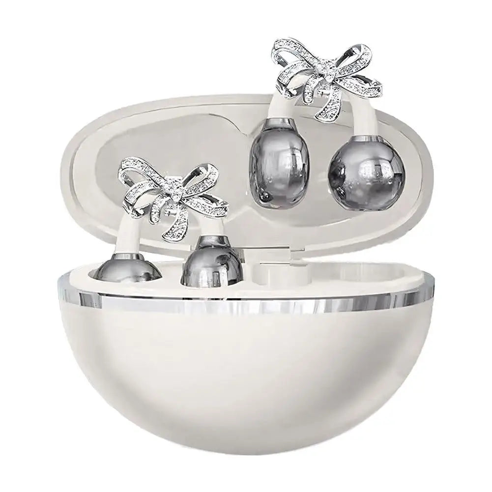 Vivo Open-Ear Bluetooth Clip-On Earbuds with Crystal Bowknot Earrings