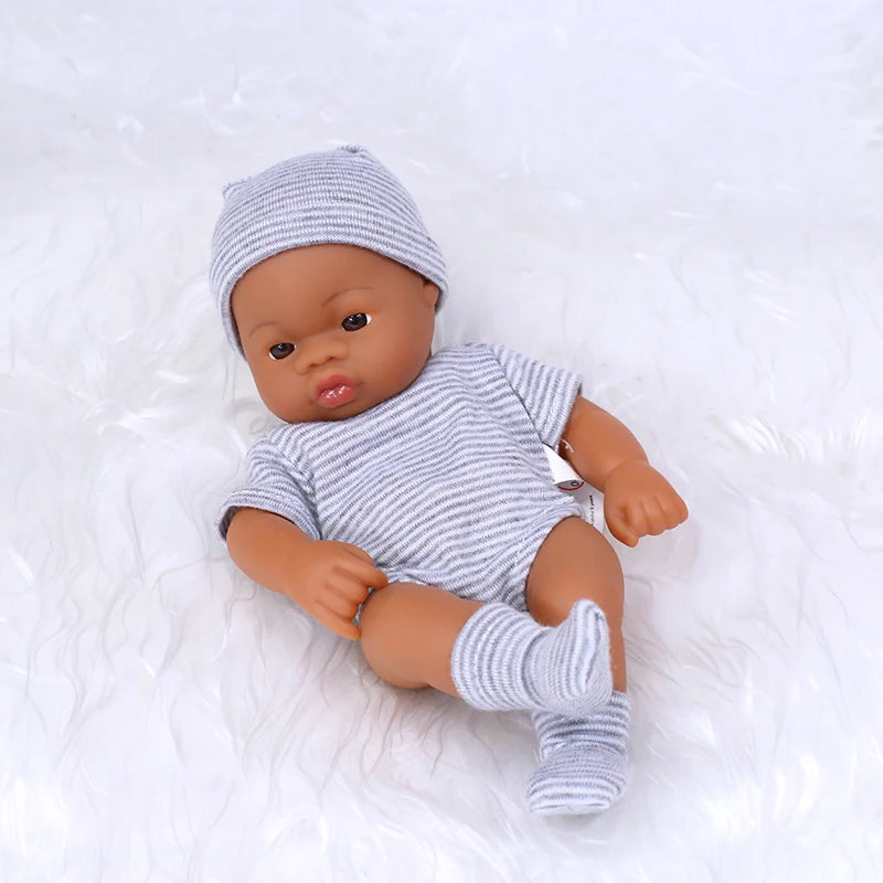 Mini Reborn Doll — 20cm Lifelike Vinyl Baby Doll for Girls