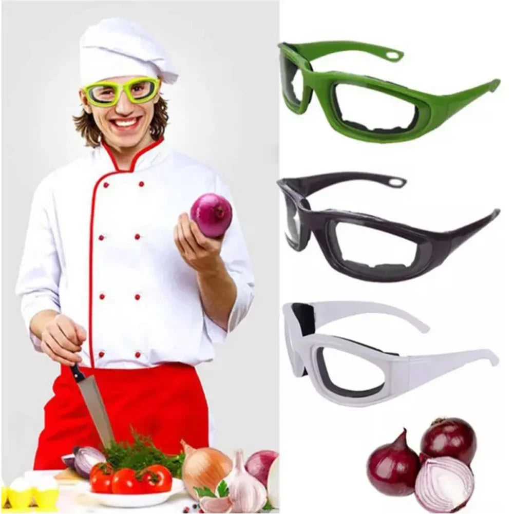 Anti-Fog Onion Goggles Tear-Free Eye Protection Kitchen Cooking Glasses 4 Colours