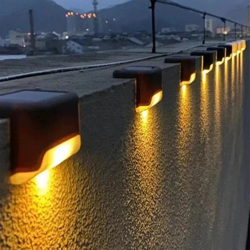Solar LED Deck & Step Lights — Waterproof Outdoor Garden Stair Lamp, 1–12 Pack