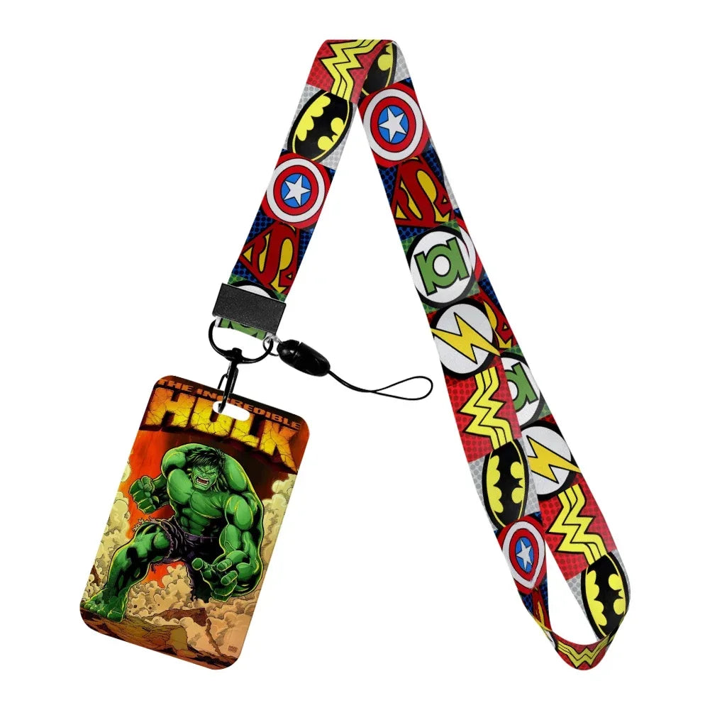 Marvel Character Card Holder with Lanyard | ID Card Holder Keychain