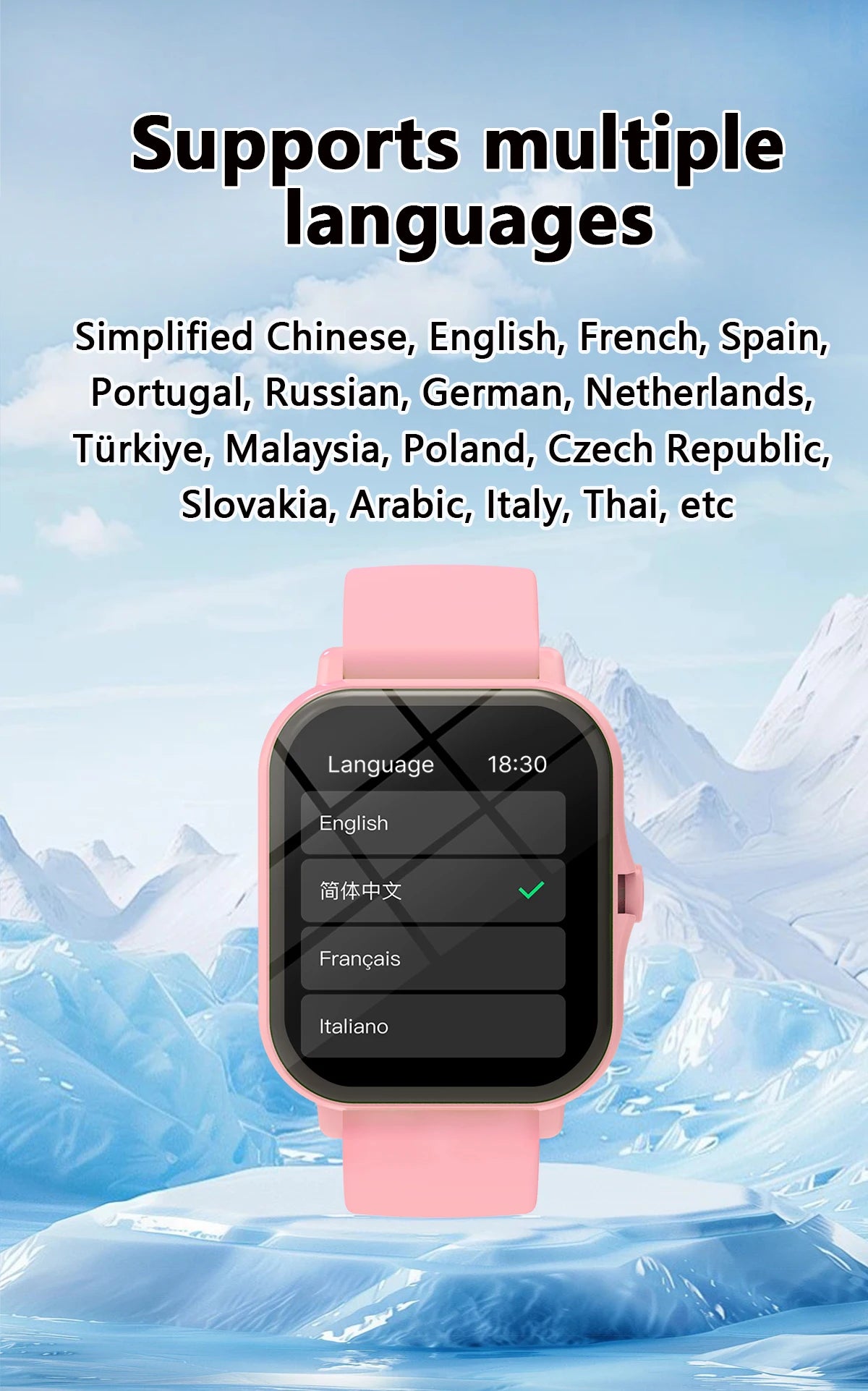 Smartwatch with Bluetooth Call, Voice Assistant & Fitness Tracker