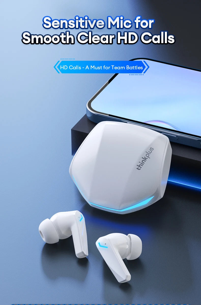 Lenovo GM2 Pro Wireless Gaming Earphones — Bluetooth 5.4, Dual Mode, ENC Noise Reduction