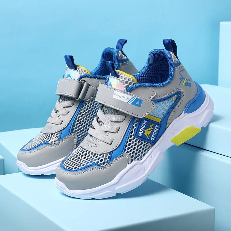 Boys Breathable Mesh Trainers – Lightweight Summer Sport Shoes for Kids