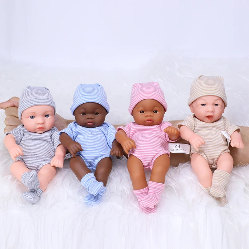 Mini Reborn Doll — 20cm Lifelike Vinyl Baby Doll for Girls