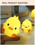 Cute Duck & Moon Night Light — LED Bedside Lamp, Kids Room Gift