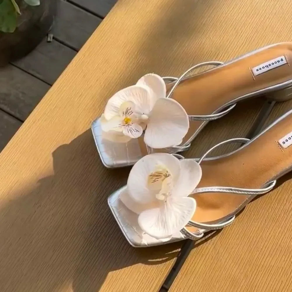 Butterfly & Orchid Flower Shoe Charms | Decorative Shoe Buckles