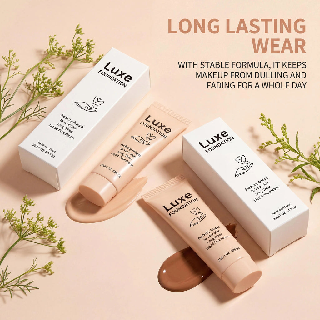 LUXE SPF 50 Colour-Changing Foundation | Self-Adjusting Skin Tone | 30g