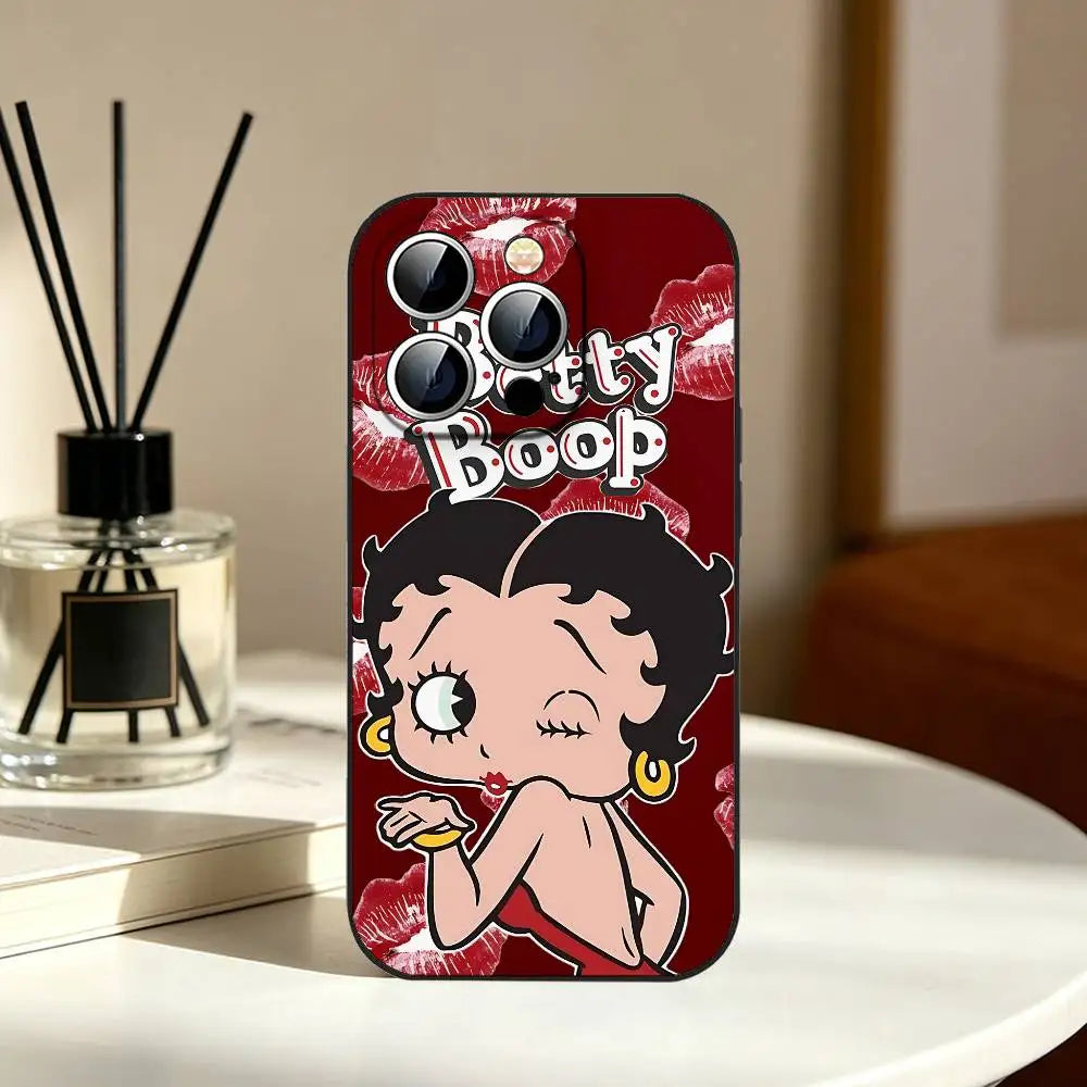 Betty Boop Phone Case | Slim Shockproof Cover for iPhone 11–17 Series