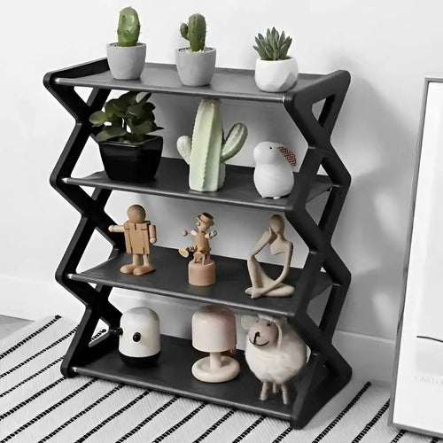 4-Tier X-Shape Shoe Rack – Foldable Dustproof Storage Organiser for Entryway, Hallway & Bedroom