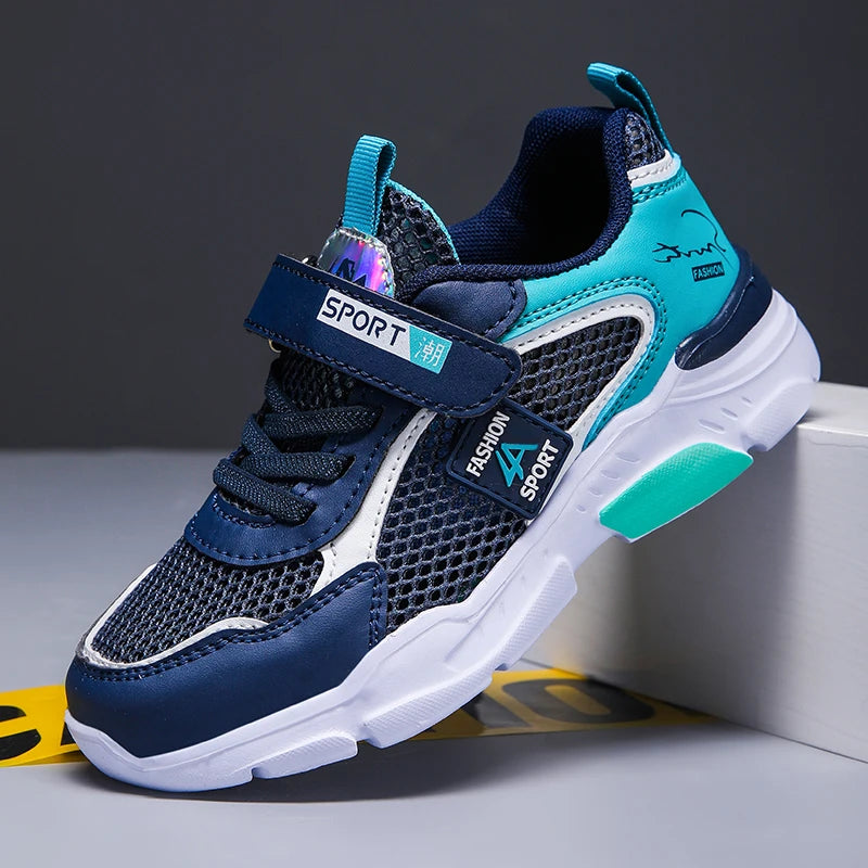 Boys Breathable Mesh Trainers – Lightweight Summer Sport Shoes for Kids