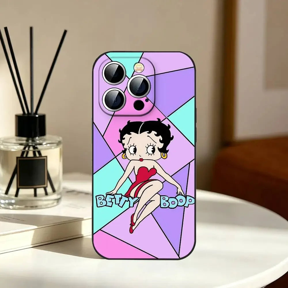 Betty Boop Phone Case | Slim Shockproof Cover for iPhone 11–17 Series