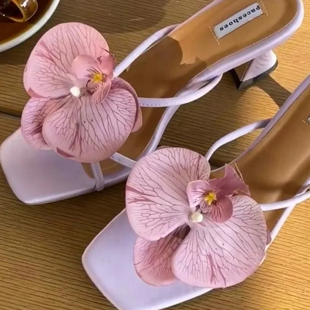 Butterfly & Orchid Flower Shoe Charms | Decorative Shoe Buckles