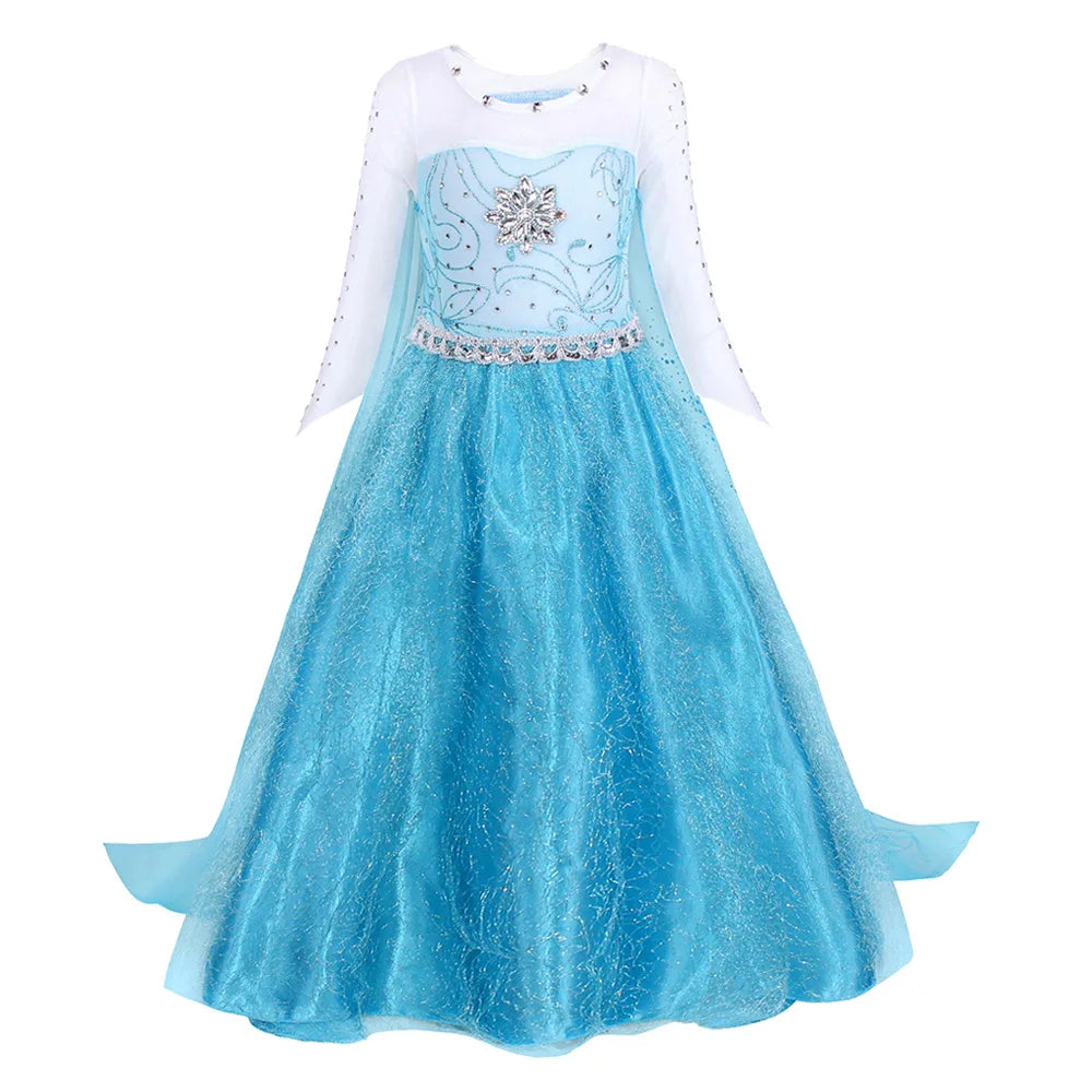 Girls Princess Dress – Elsa Snow Queen