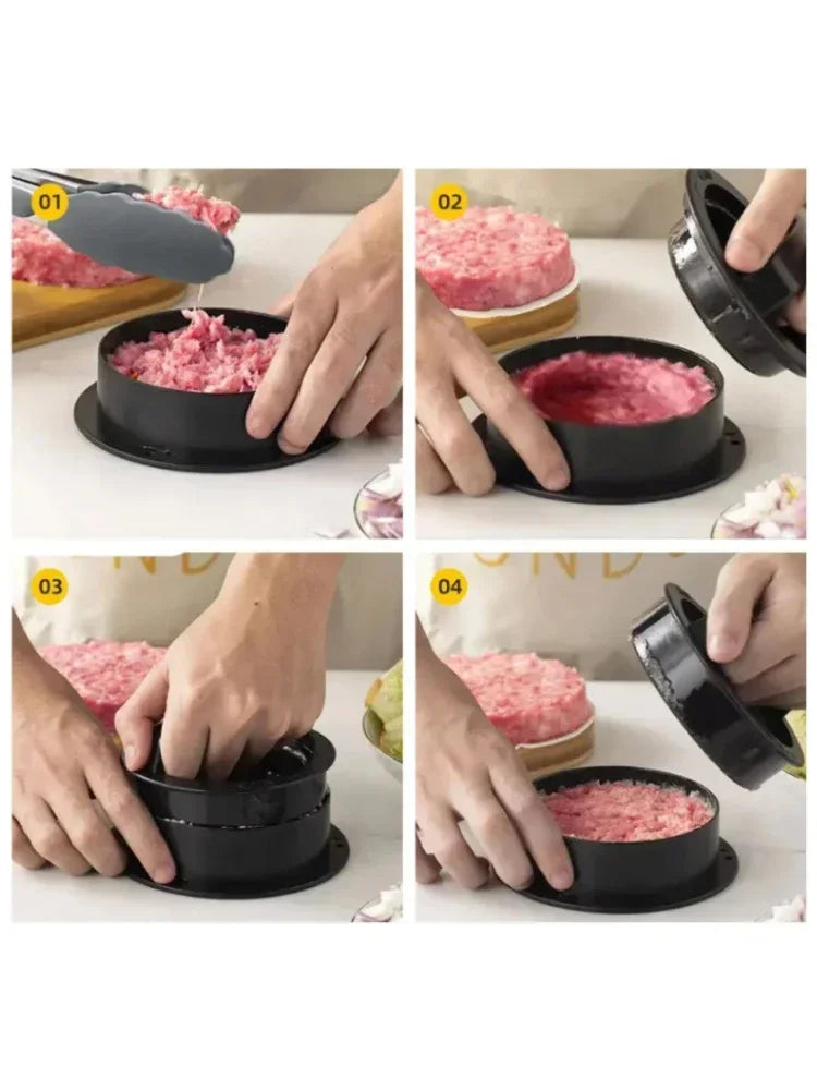 Home Sweet Home burger press and patty maker for creating evenly shaped burger patties easily