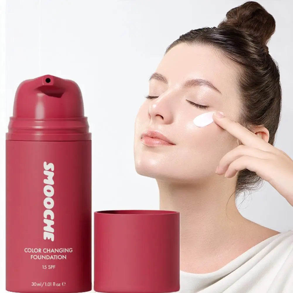 Smooche Colour-Changing Liquid Foundation | Glycerin & Vitamin E | 30ml
