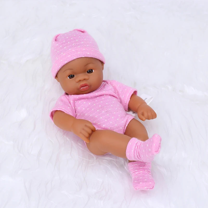 Mini Reborn Doll — 20cm Lifelike Vinyl Baby Doll for Girls
