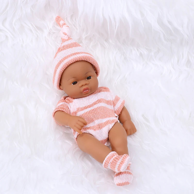 Mini Reborn Doll — 20cm Lifelike Vinyl Baby Doll for Girls