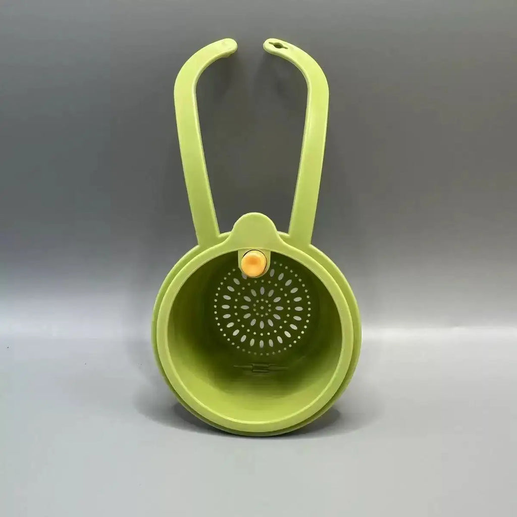 Press-Type Drain Basket & Sink Organiser – Kitchen & Bathroom Food Strainer