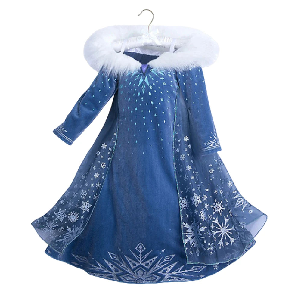 Girls Princess Dress – Elsa Snow Queen